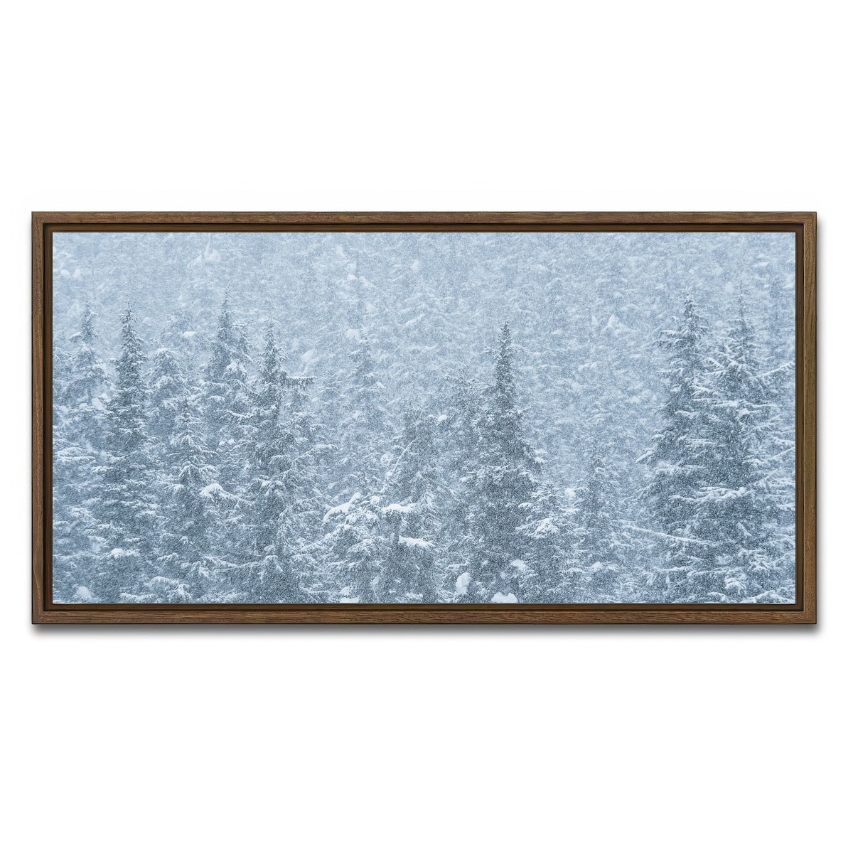 AUTO-MOCKUP WHITE | Winter Shames | 1 Piece | Walnut Framed Canvas | group=2x1