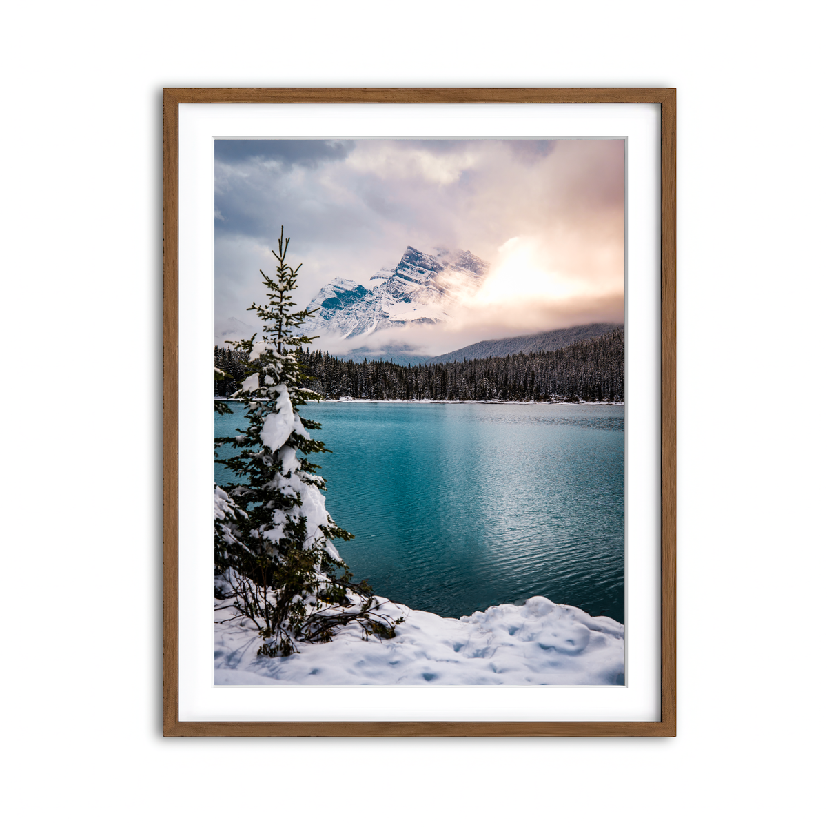 Framed Print 3x4 Walnut
