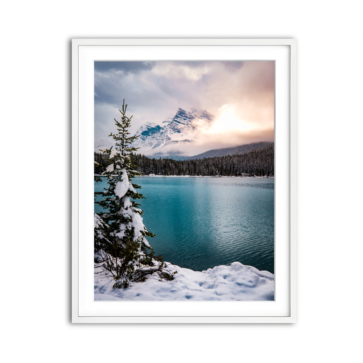 Framed Print 3x4 White