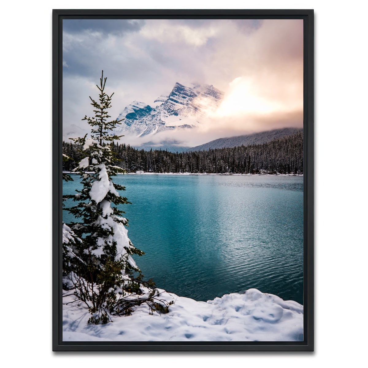 AUTO-MOCKUP WHITE | Winter Wonderland | 1 Piece | Black Framed Canvas | group=3x4