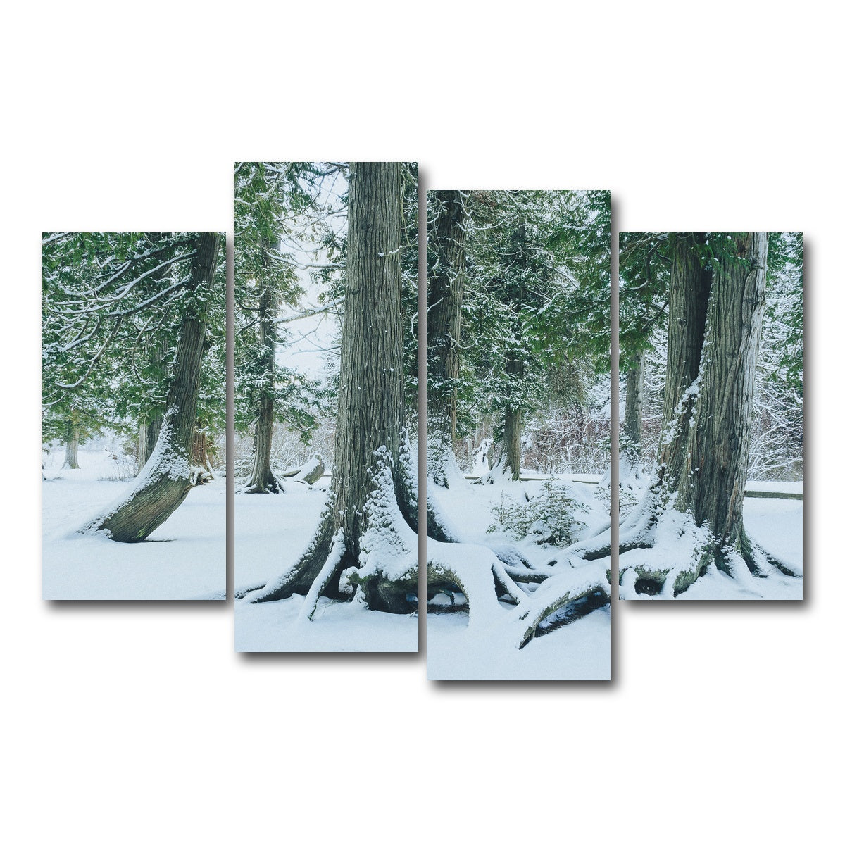AUTO-MOCKUP WHITE | Winter in Northern BC 1 | 4 Piece | Gallery Wrap Canvas | group=4_short