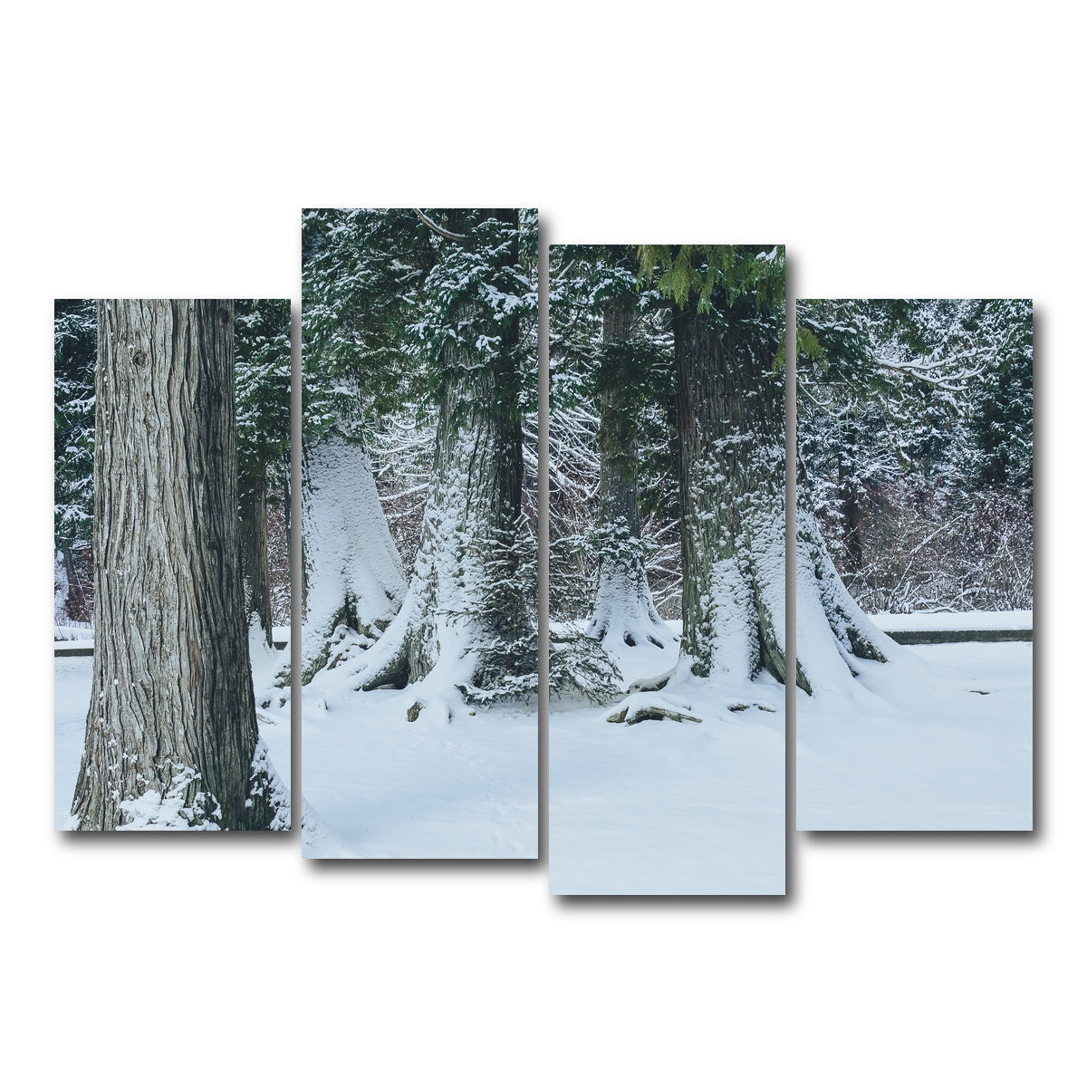 AUTO-MOCKUP WHITE | Winter in Northern BC | 4 Piece | Gallery Wrap Canvas | group=4_normal