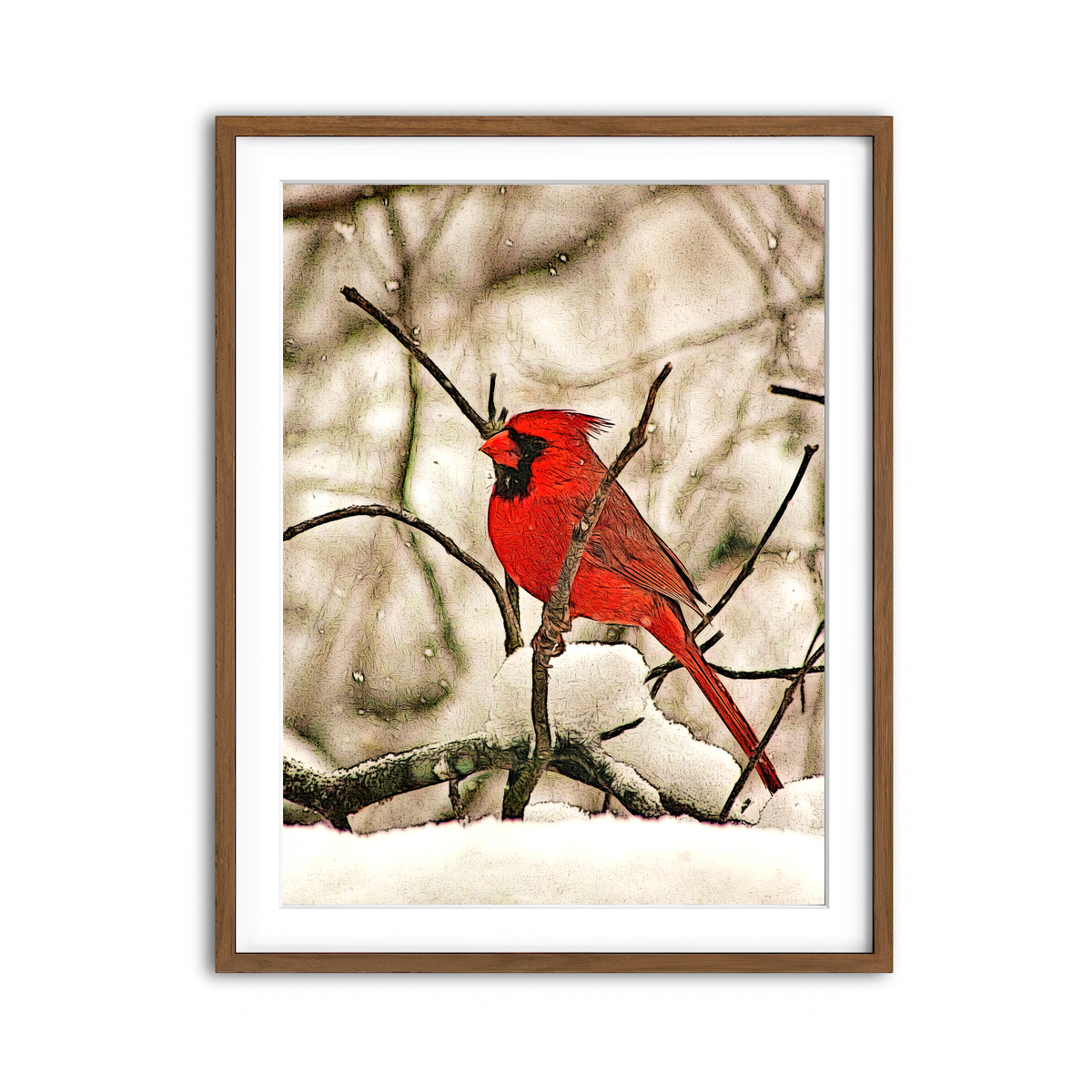 Framed Print 3x4 Walnut