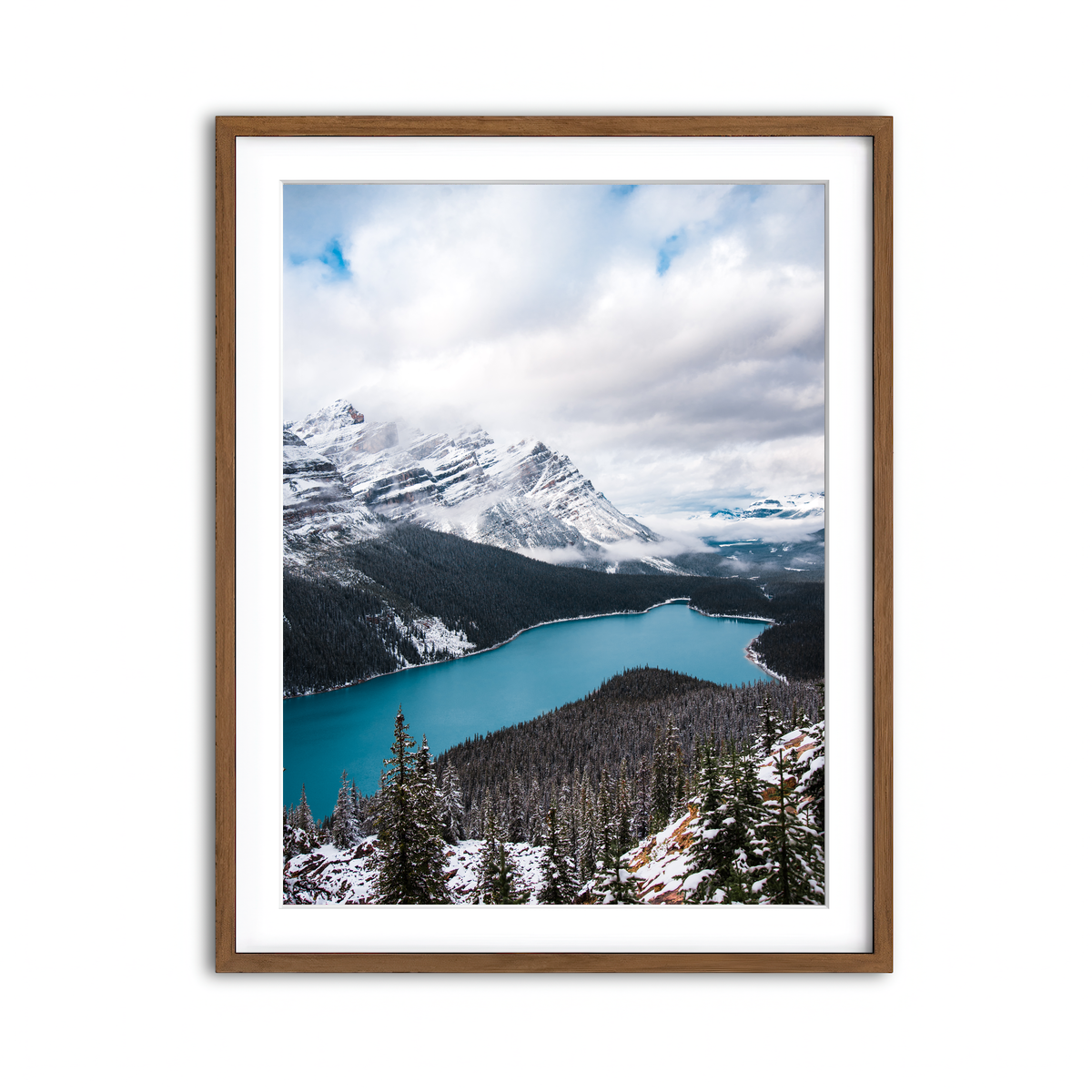 Framed Print 3x4 Walnut