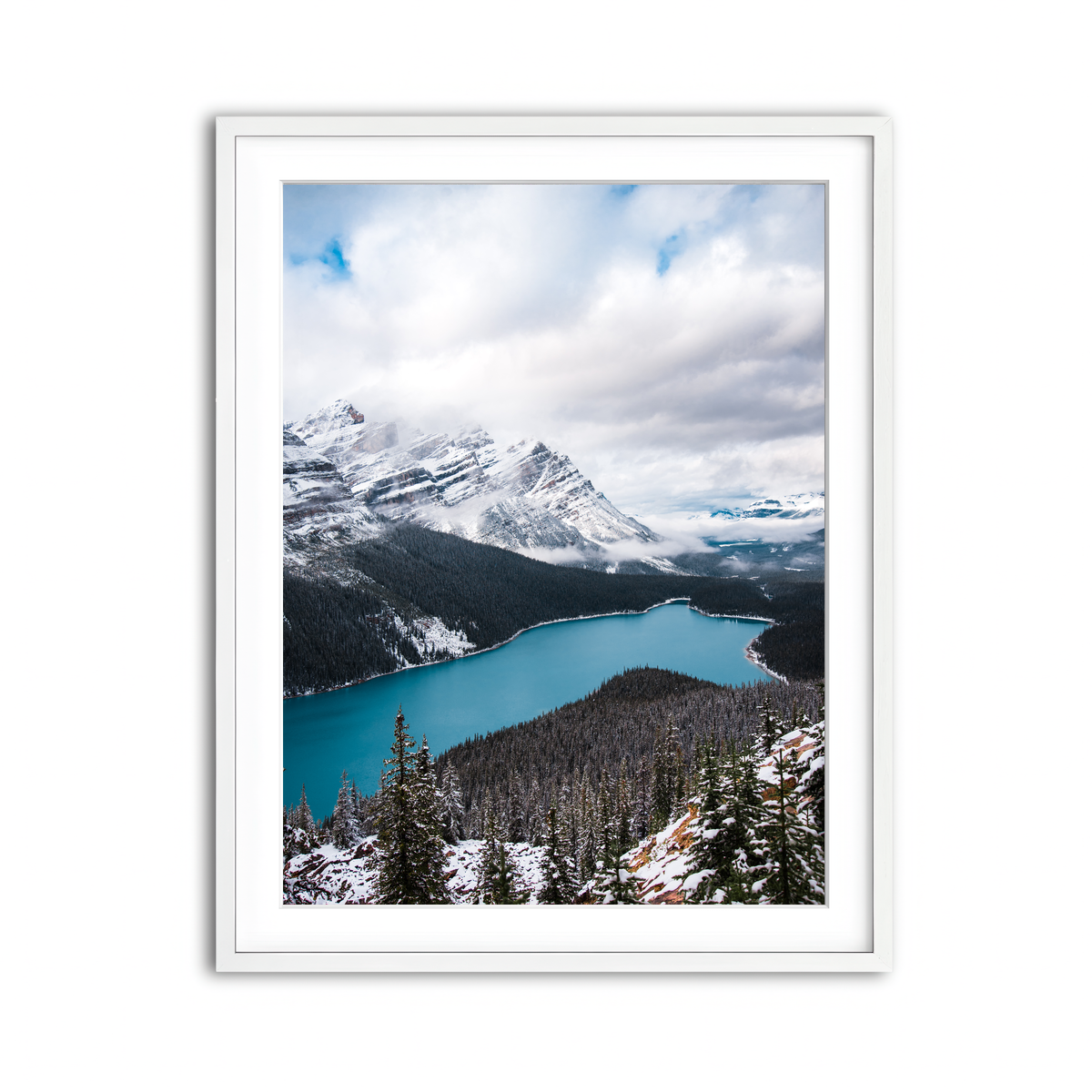 Framed Print 3x4 White