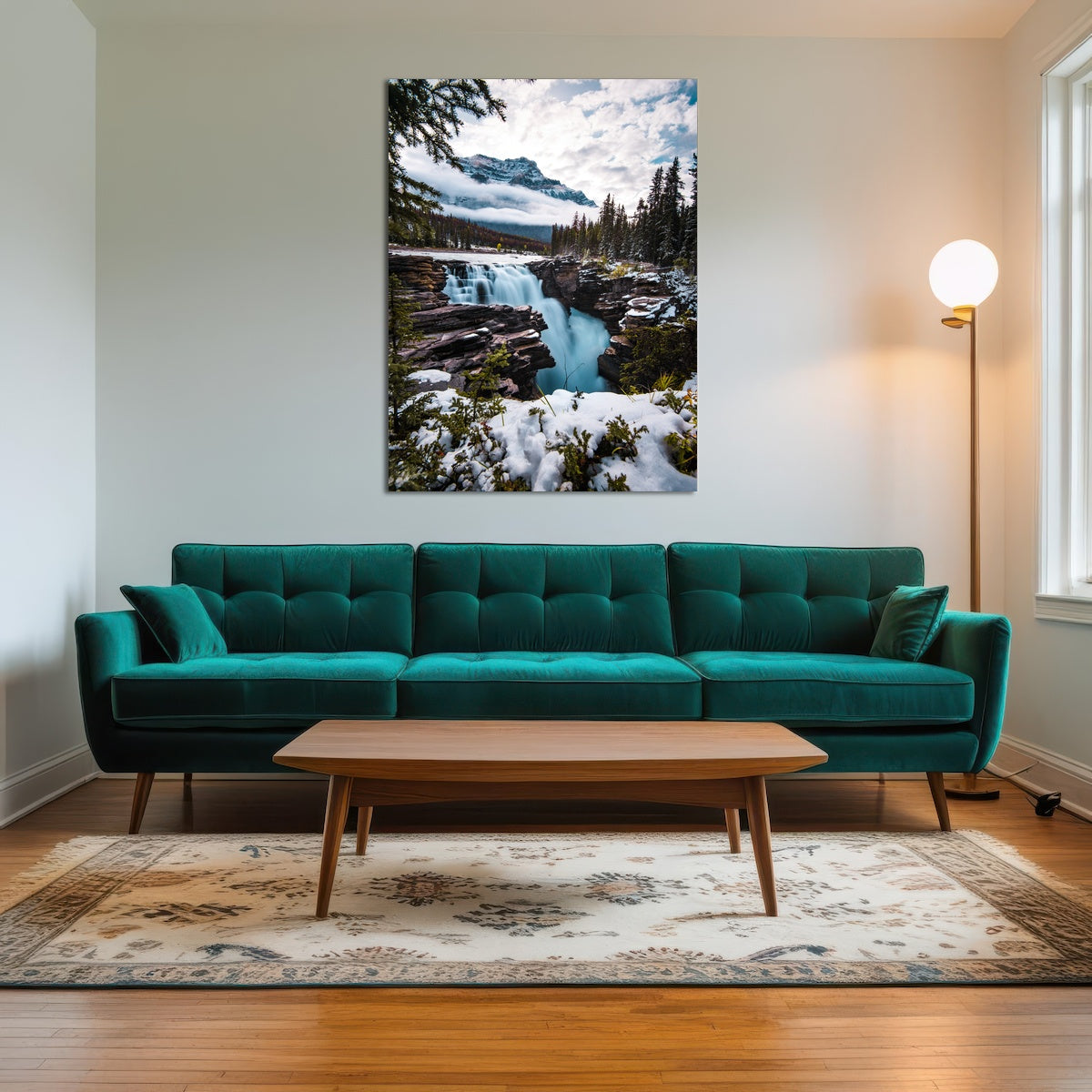 AUTO-MOCKUP ROOM | Wintry Waterfall