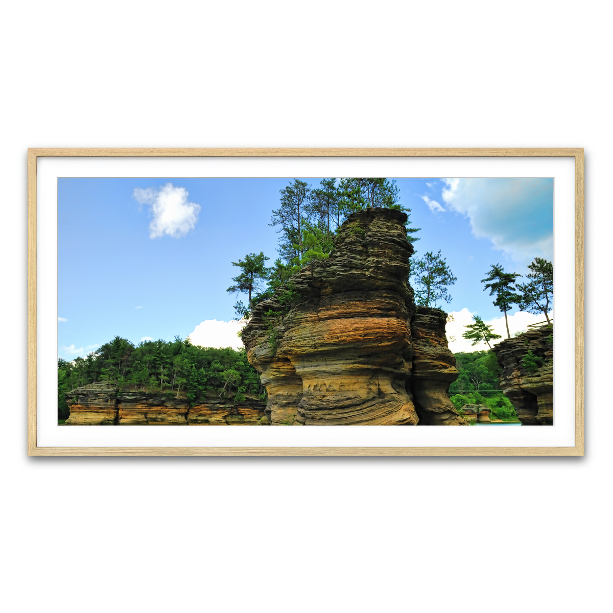 Framed Print 2x1 Natural