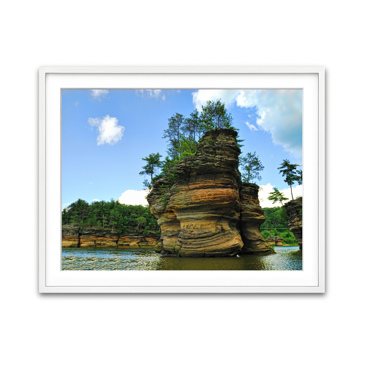 Framed Print 4x3 White