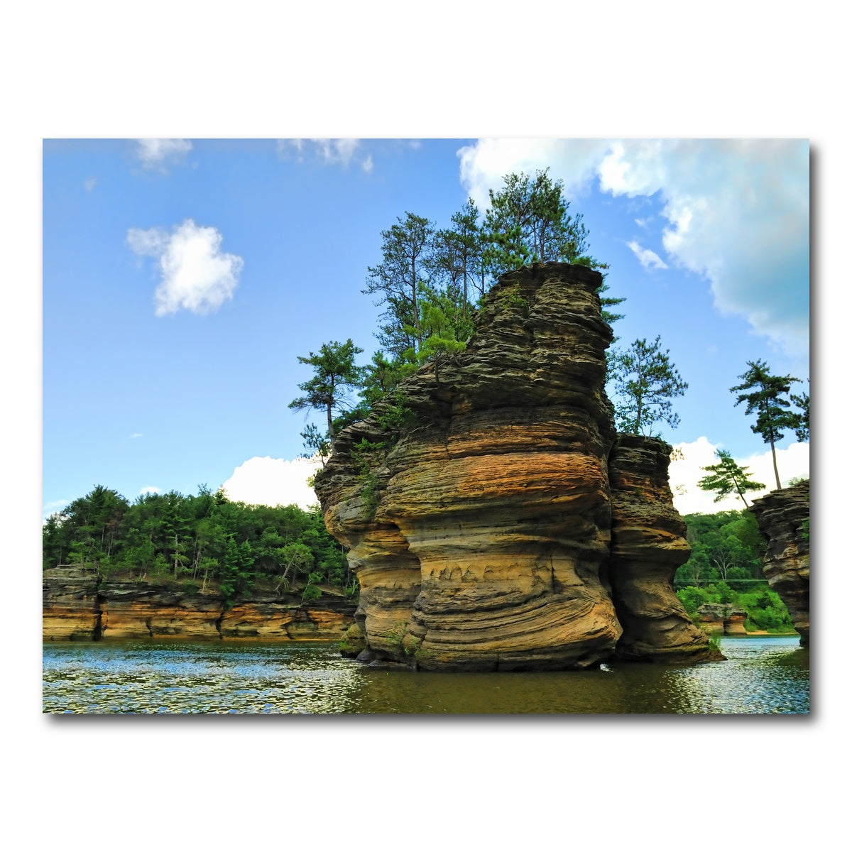 AUTO-MOCKUP WHITE | Wisconsin Dells sandstone formation | 1 Piece | Gallery Wrap Canvas | group=4x3