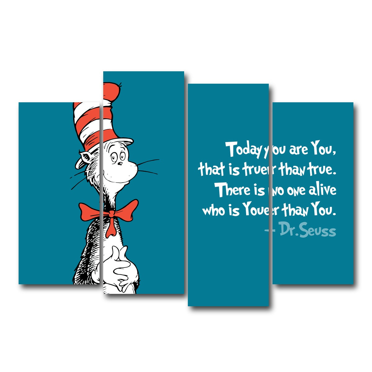 AUTO-MOCKUP WHITE | Wise Cat | 4 Piece | Gallery Wrap Canvas | group=4_normal