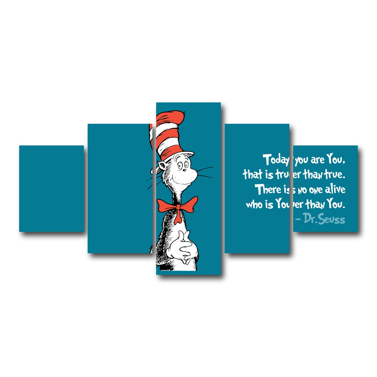 AUTO-MOCKUP WHITE | Wise Cat | 5 Piece | Gallery Wrap Canvas | group=5_short