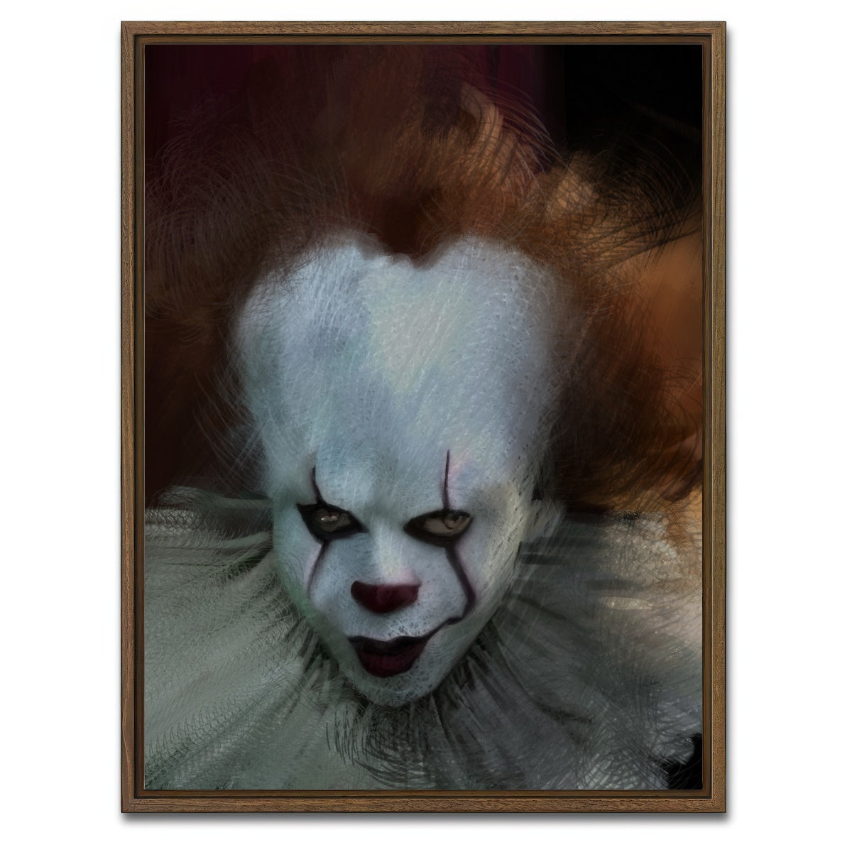 AUTO-MOCKUP WHITE | Wise Stare | 1 Piece | Walnut Framed Canvas | group=3x4