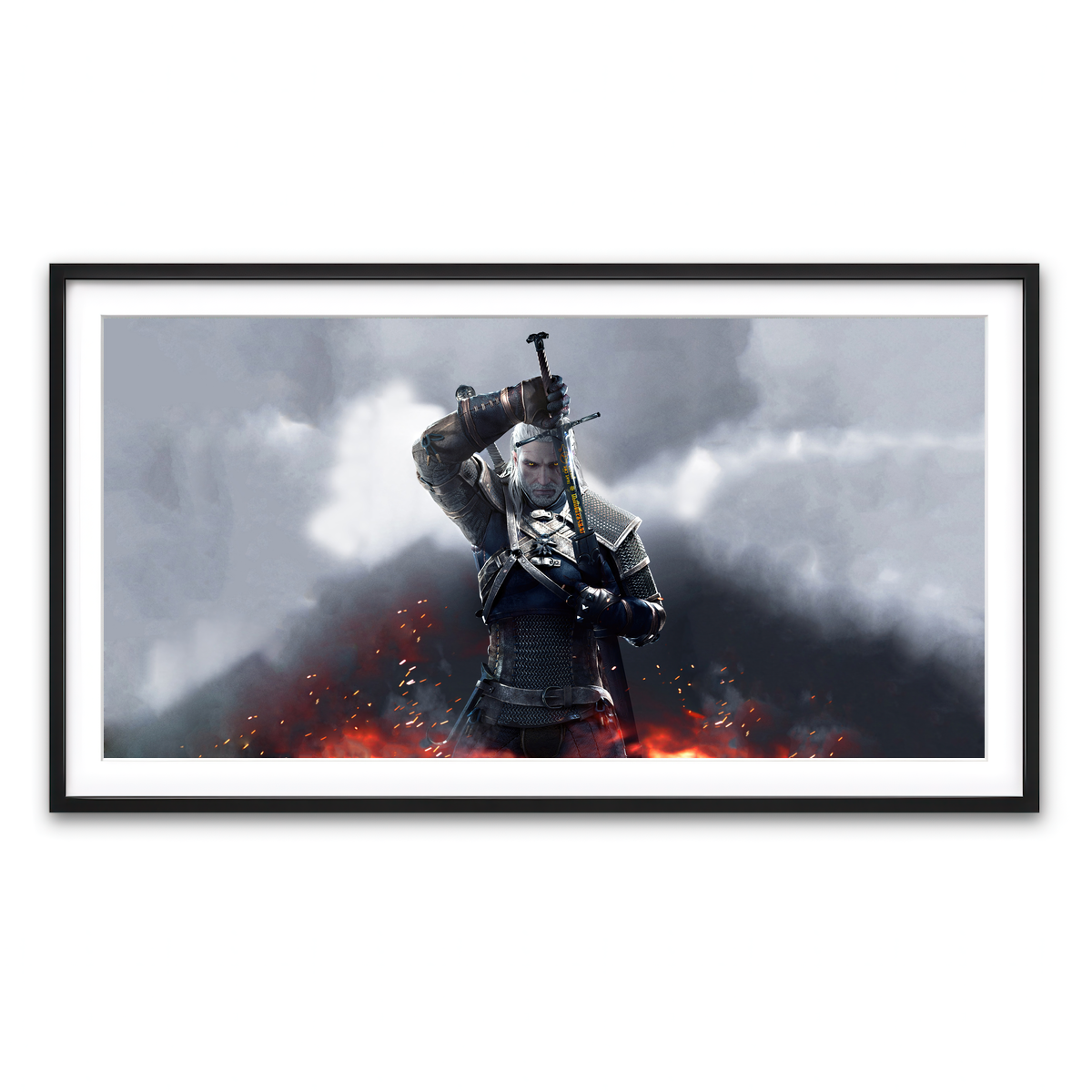 Framed Print 2x1 Black