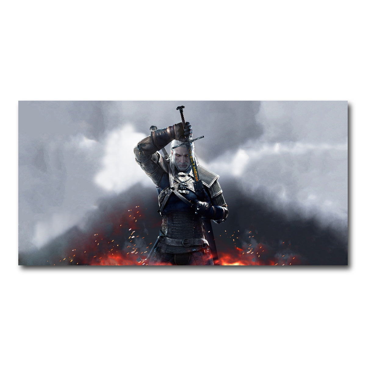 AUTO-MOCKUP WHITE | Witcher | 1 Piece | Gallery Wrap Canvas | group=2x1