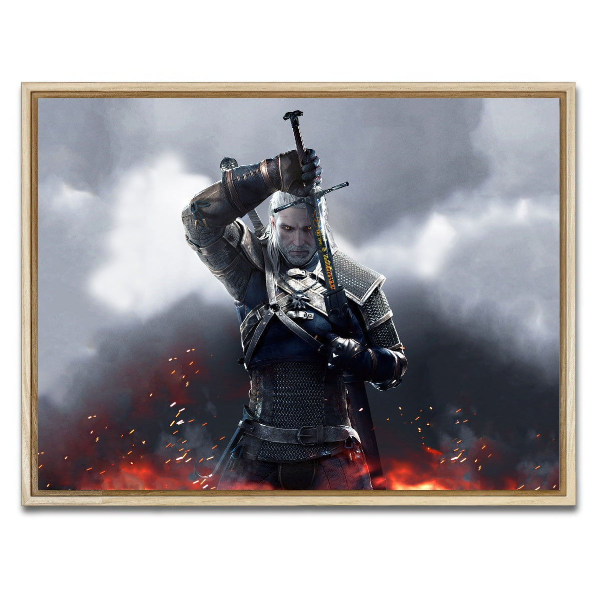 AUTO-MOCKUP WHITE | Witcher | 1 Piece | Natural Framed Canvas | group=4x3