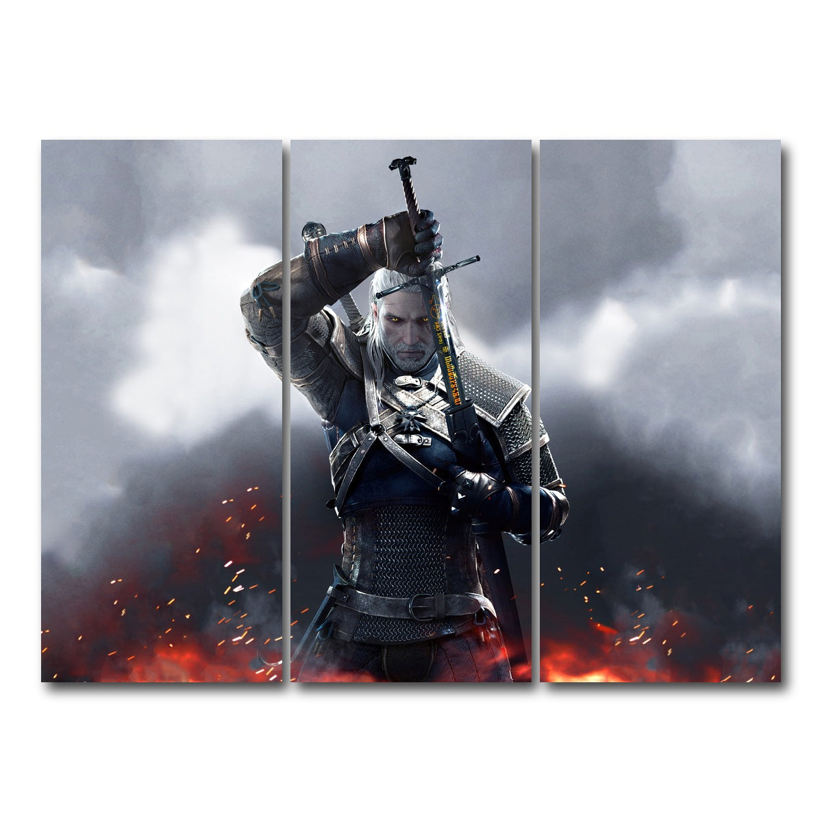 AUTO-MOCKUP WHITE | Witcher | 3 Piece | Gallery Wrap Canvas | group=8x18