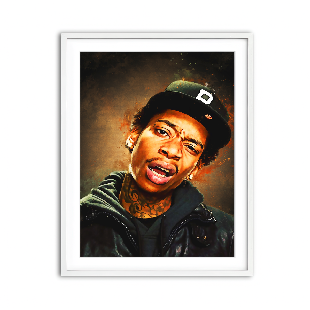 Framed Print 3x4 White