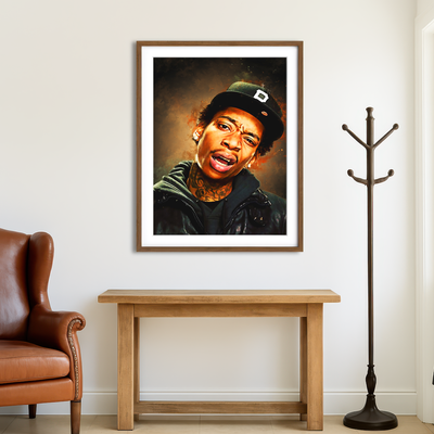 AUTO-MOCKUP ROOM | Wiz Khalifa Painting Wall Art