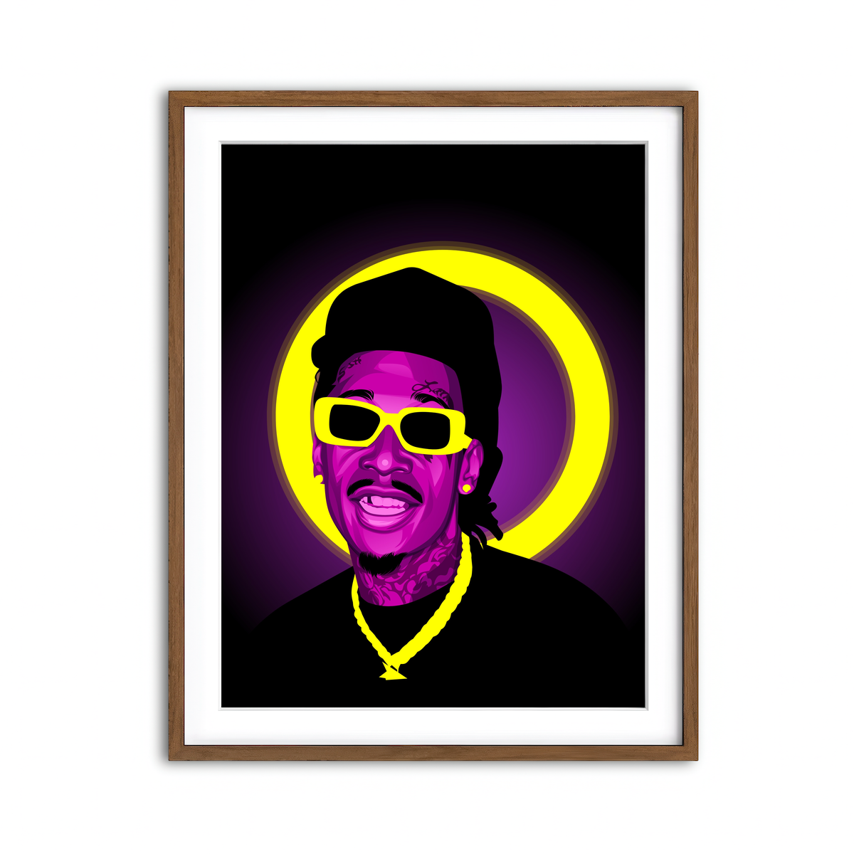 Framed Print 3x4 Walnut