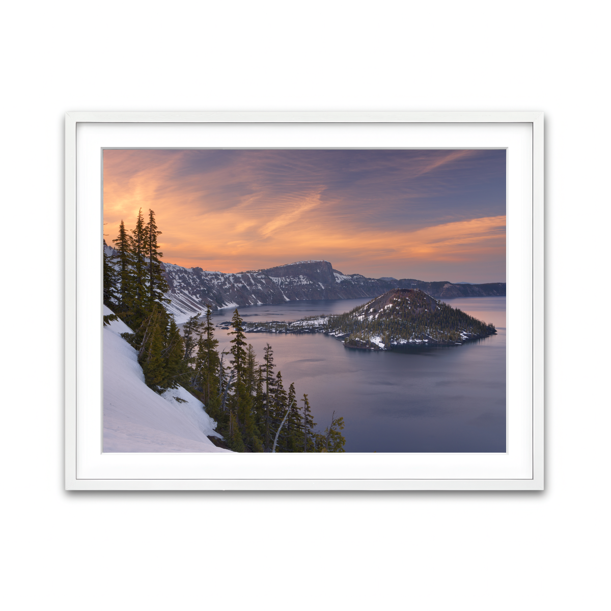 Framed Print 4x3 White