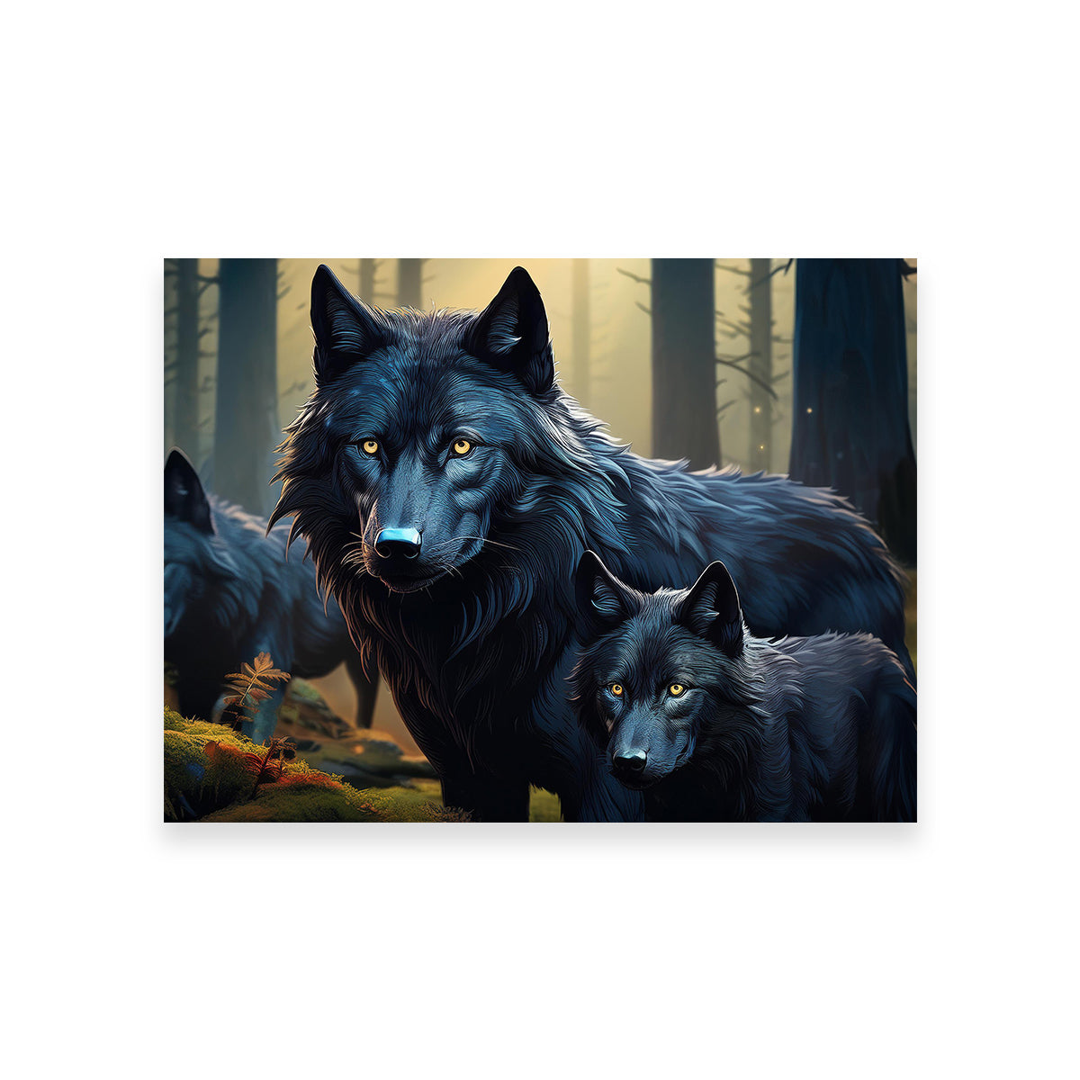 Wolf Family Wall Art