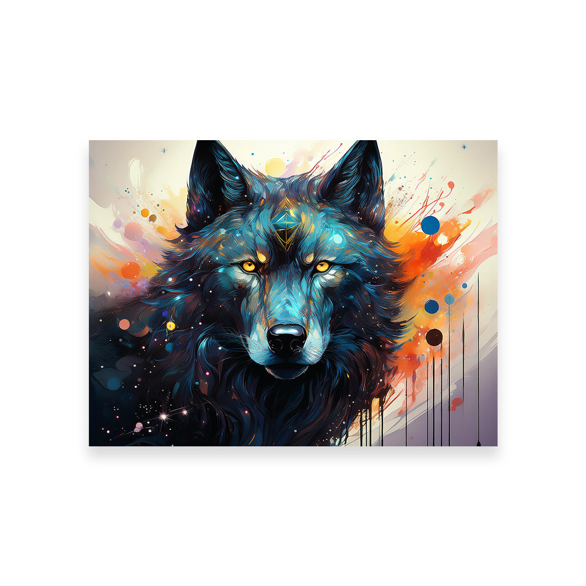 Wolf Painting Wall Art