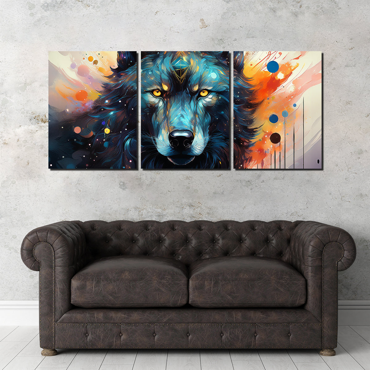 Wolf Painting Wall Art