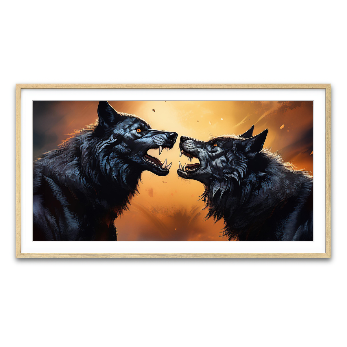 Framed Print 2x1 Natural