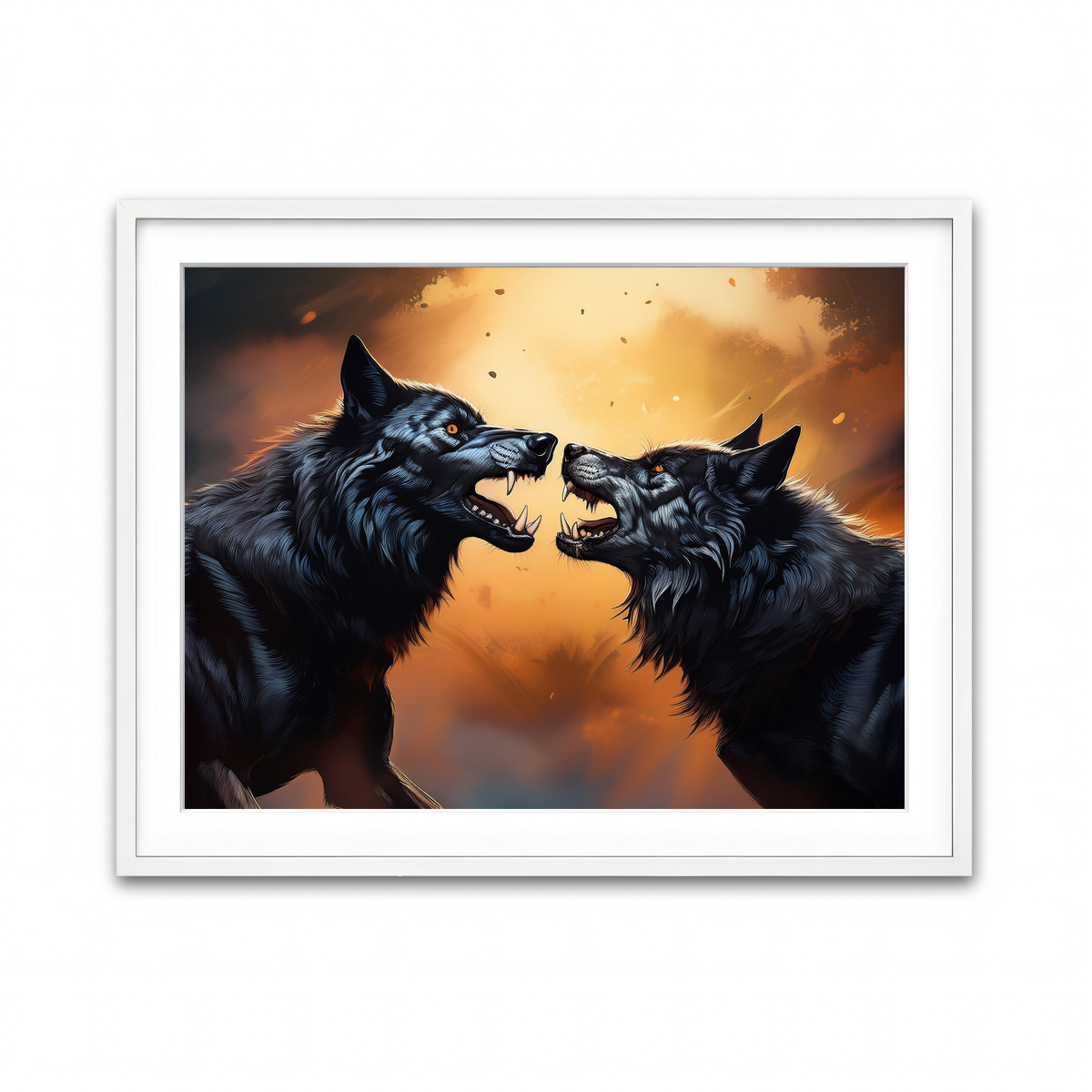 Framed Print 4x3 White