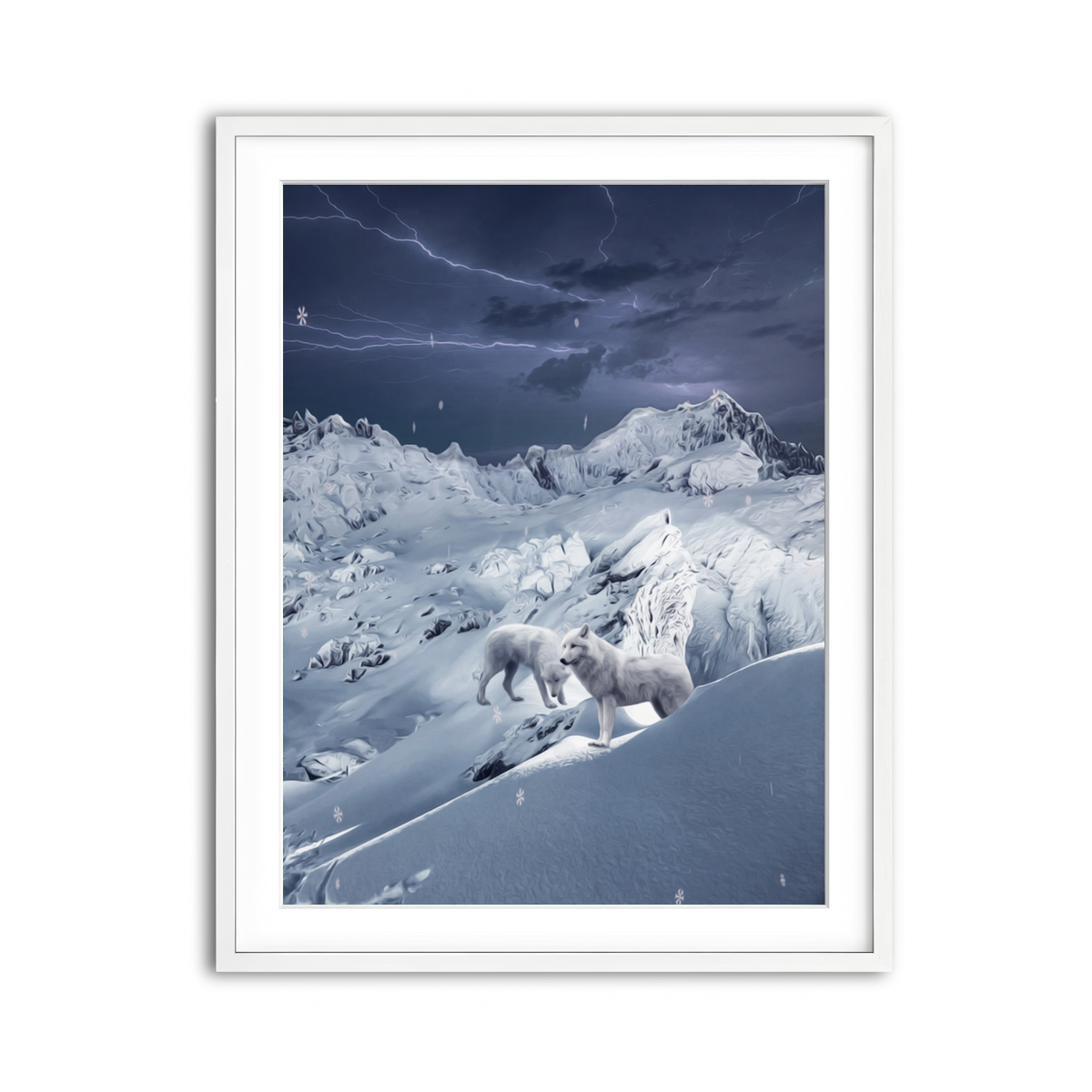 Framed Print 3x4 White