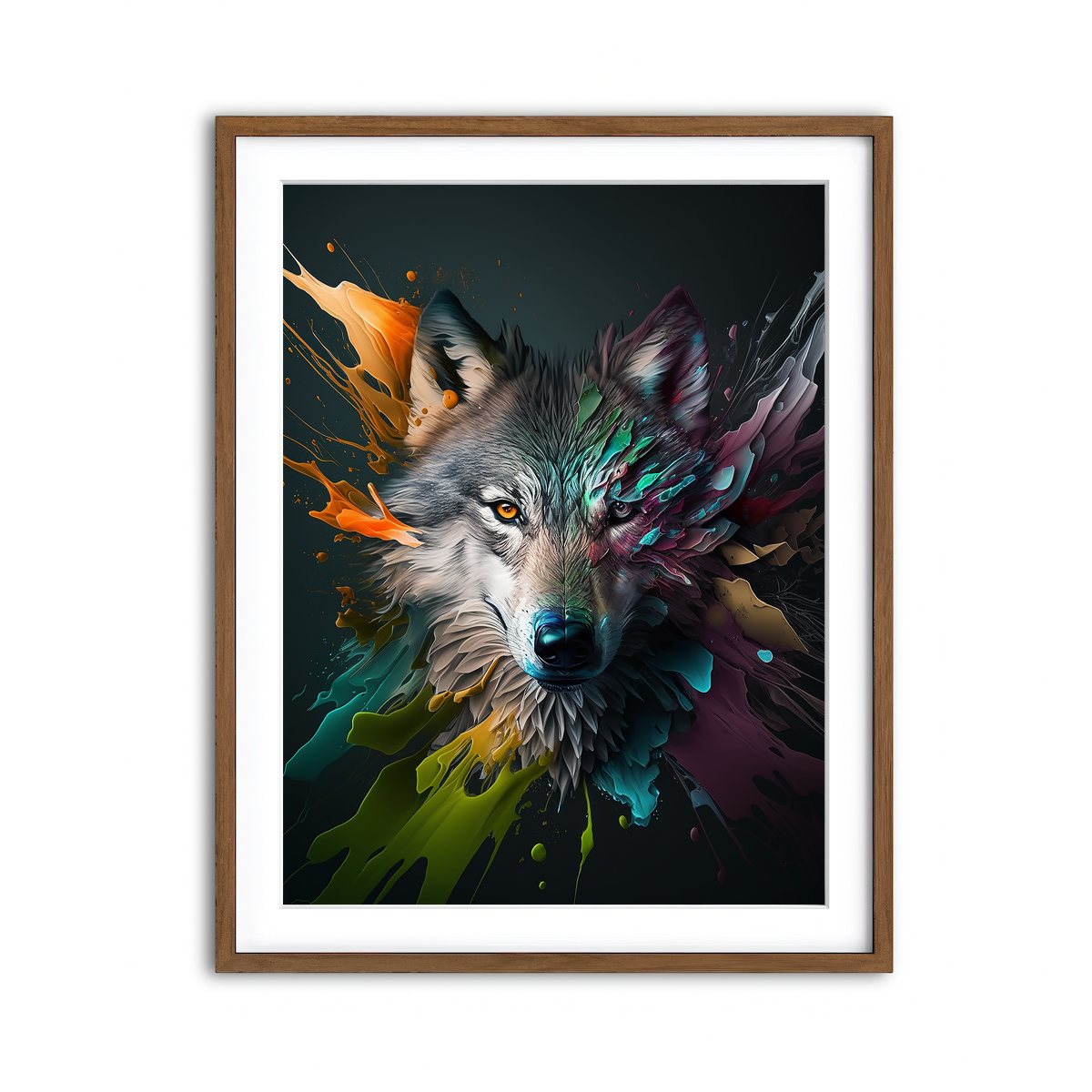 Framed Print 3x4 Walnut