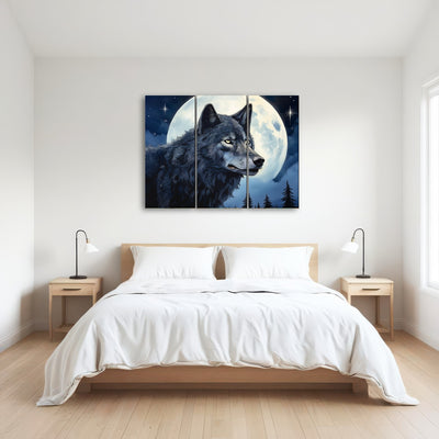 AUTO-MOCKUP ROOM | Wolf in the Moonlight