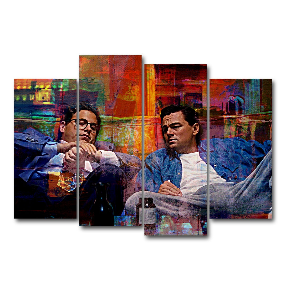 AUTO-MOCKUP WHITE | Wolf of Wall Street Lemmon | 4 Piece | Gallery Wrap Canvas | group=4_normal