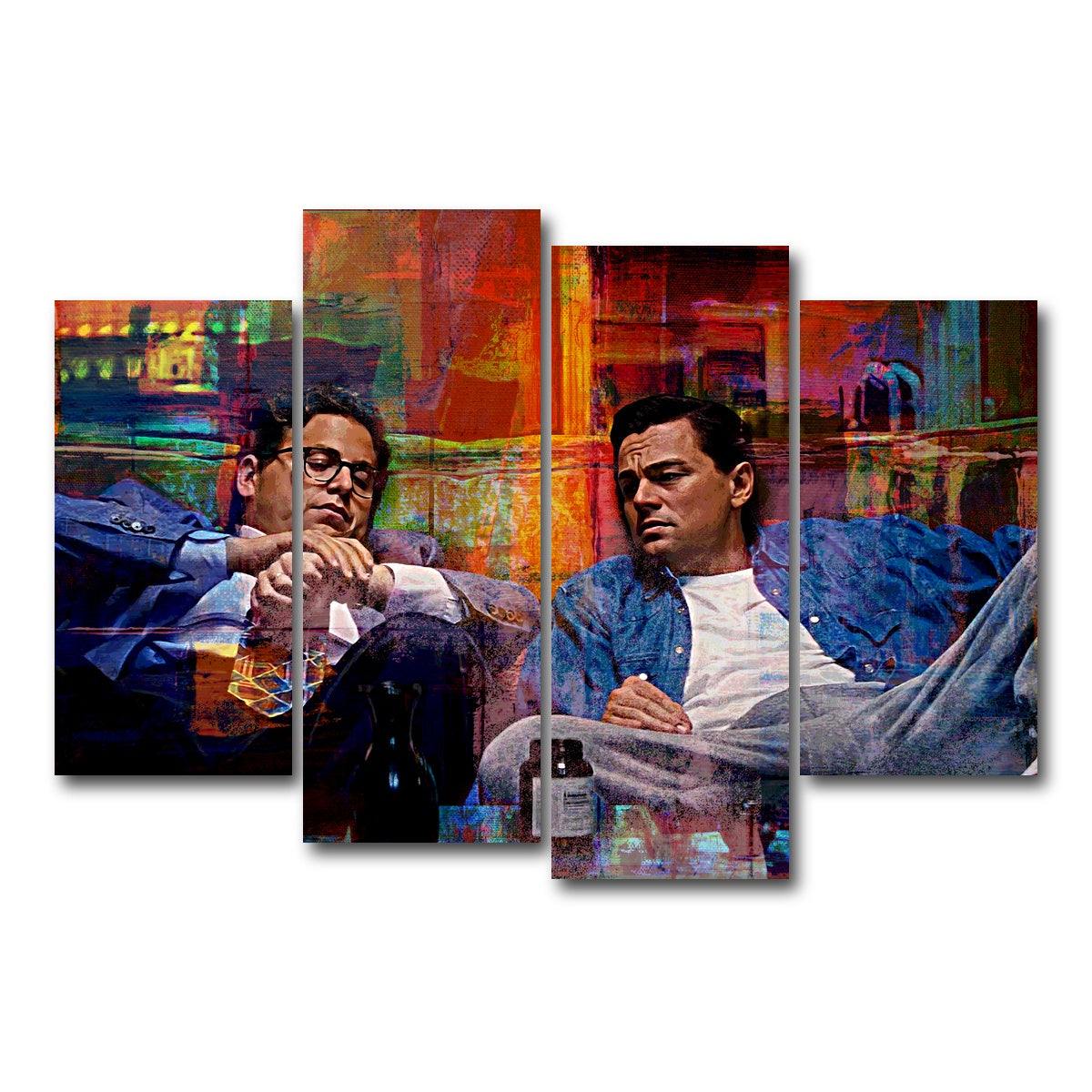 AUTO-MOCKUP WHITE | Wolf of Wall Street Lemmon | 4 Piece | Gallery Wrap Canvas | group=4_short