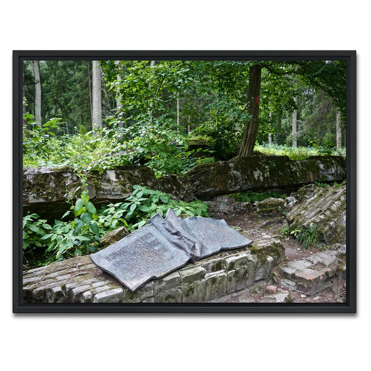 AUTO-MOCKUP WHITE | Wolf's Lair - Stauffenberg Bomb site | 1 Piece | Black Framed Canvas | group=4x3