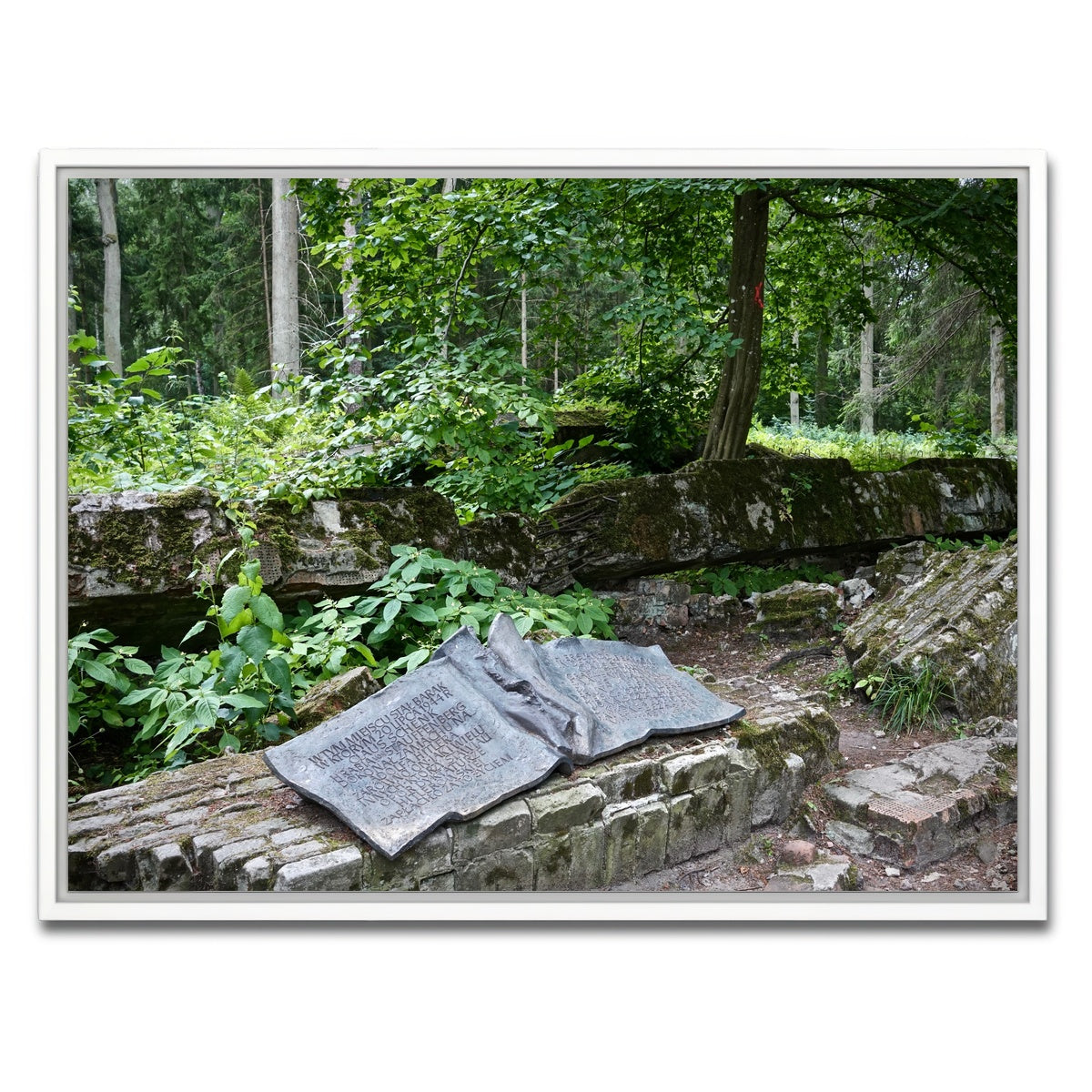AUTO-MOCKUP WHITE | Wolf's Lair - Stauffenberg Bomb site | 1 Piece | White Framed Canvas | group=4x3