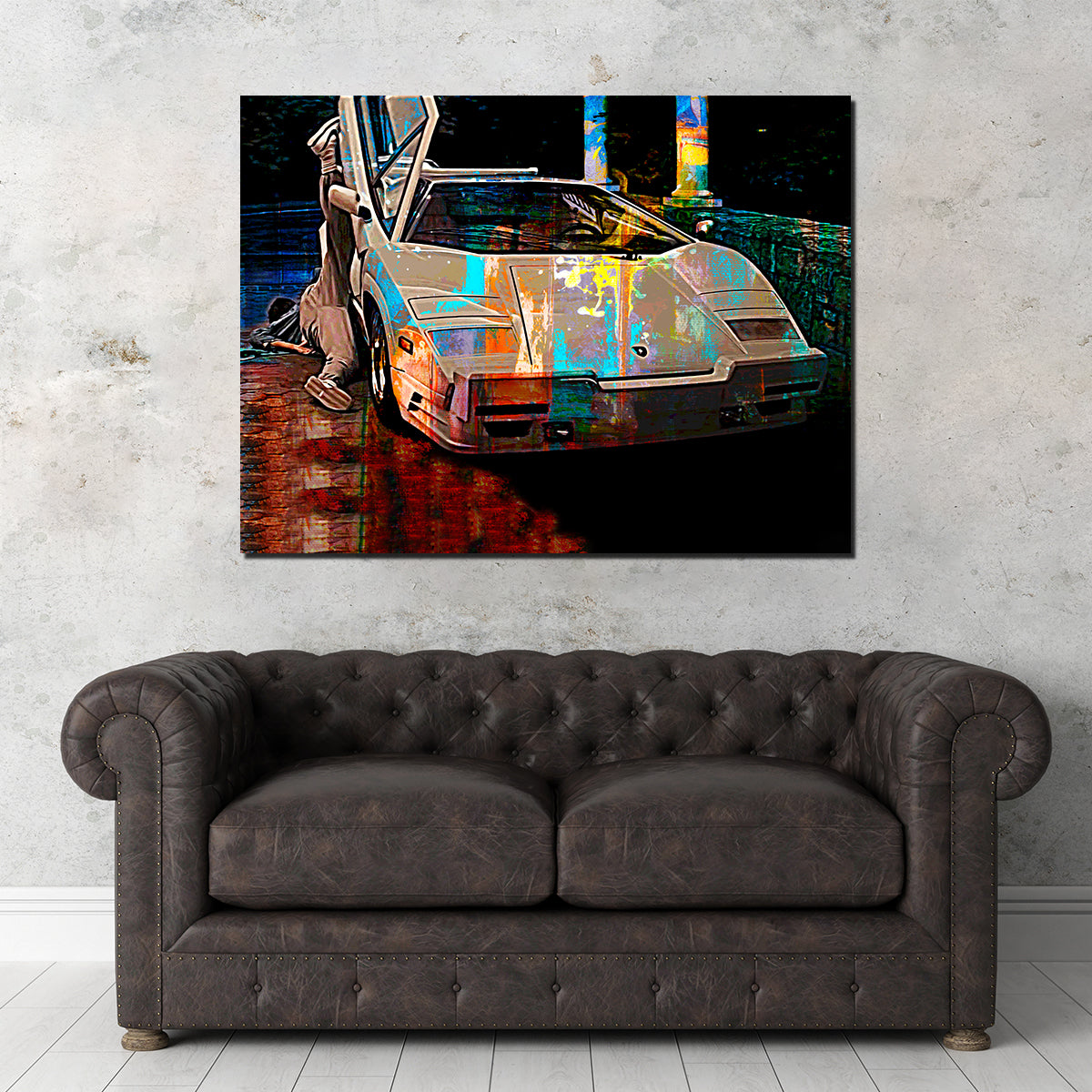 Wolf of Wall Street Lamborghini Wall Art