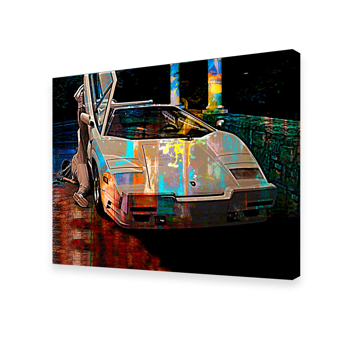 Wolf of Wall Street Lamborghini Wall Art