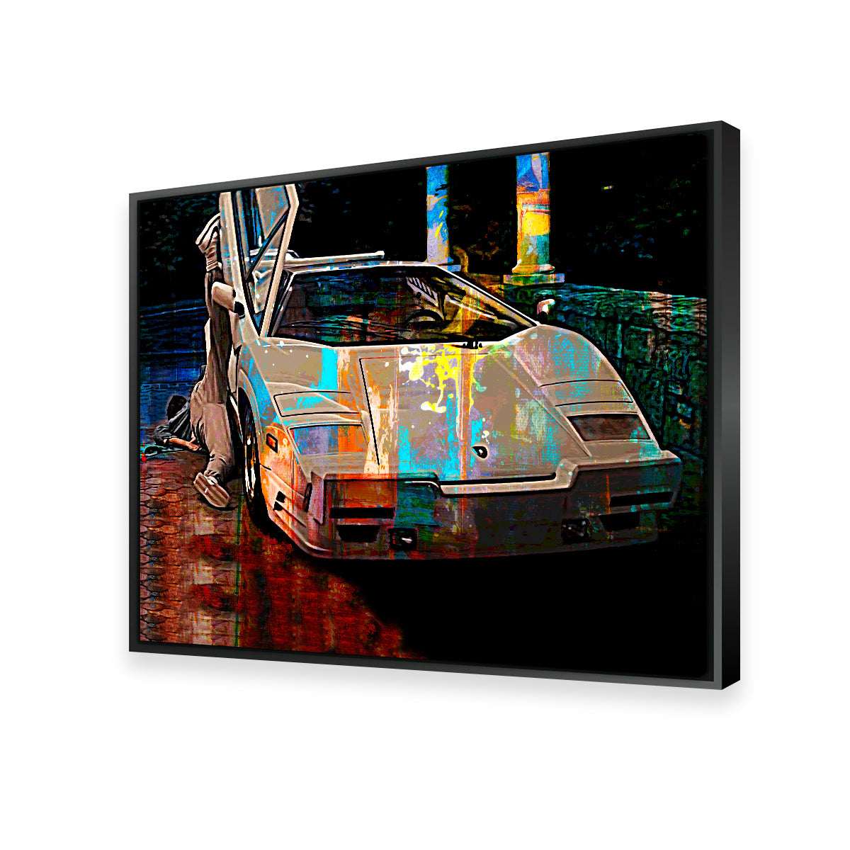 Wolf of Wall Street Lamborghini Wall Art