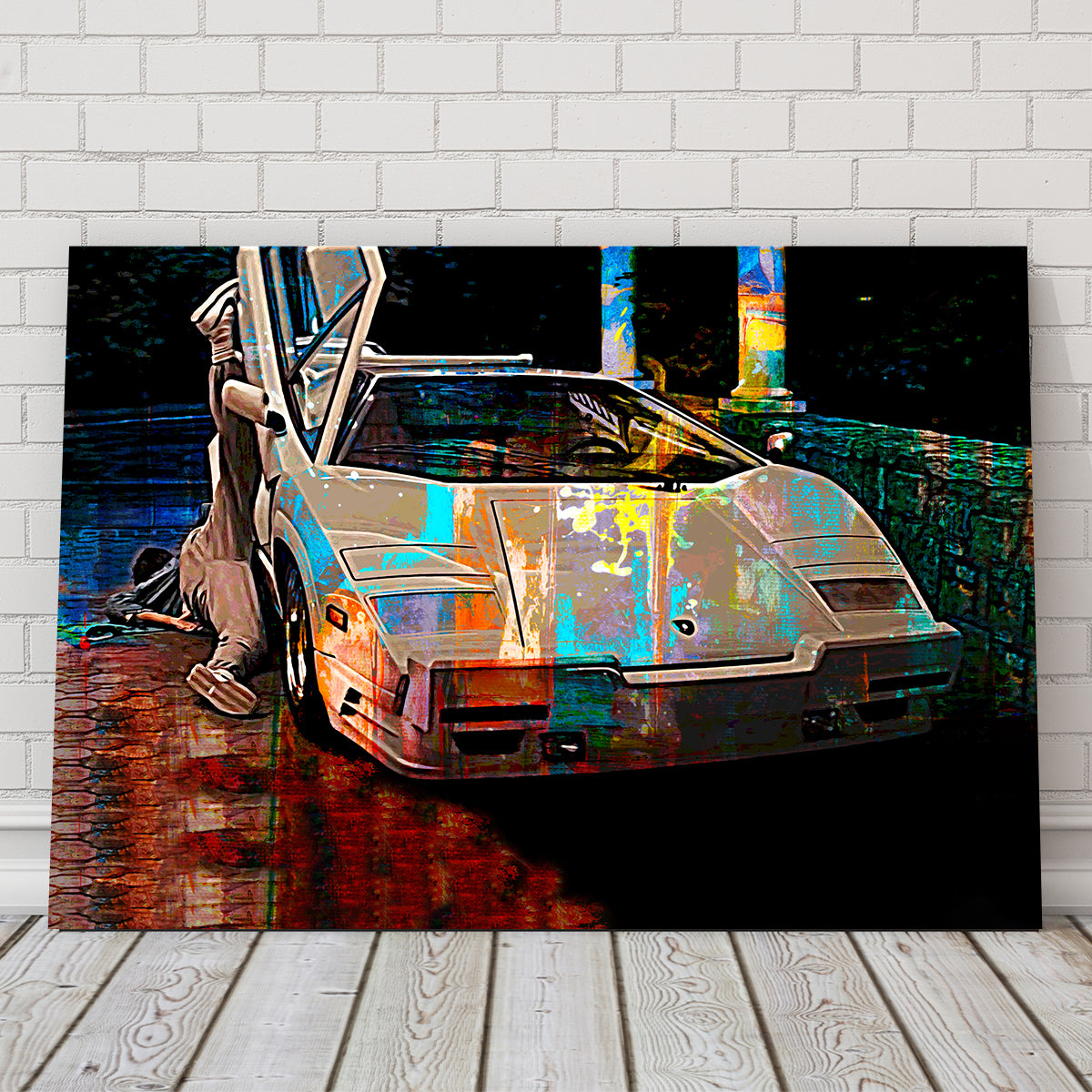 Wolf of Wall Street Lamborghini Wall Art