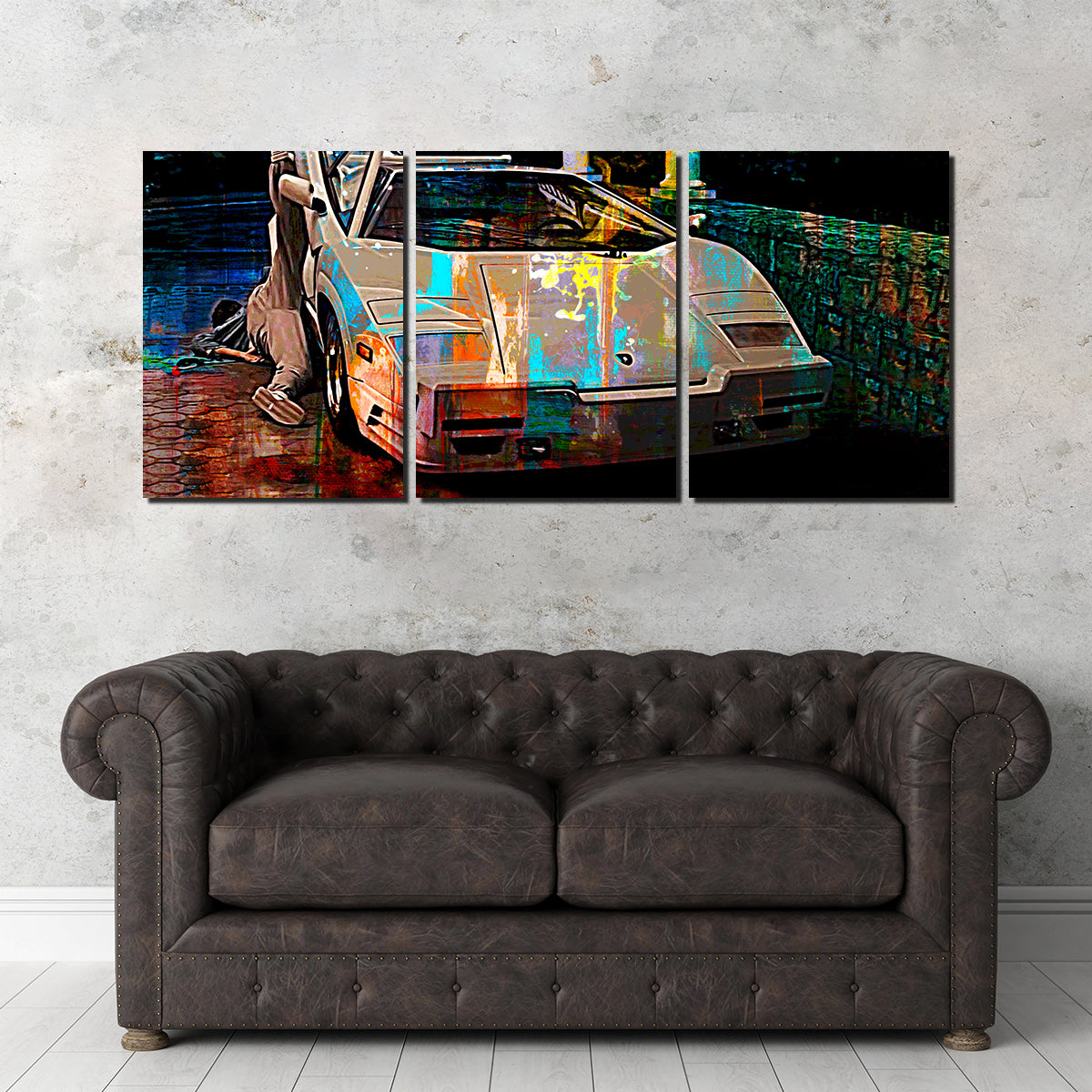 Wolf of Wall Street Lamborghini Wall Art