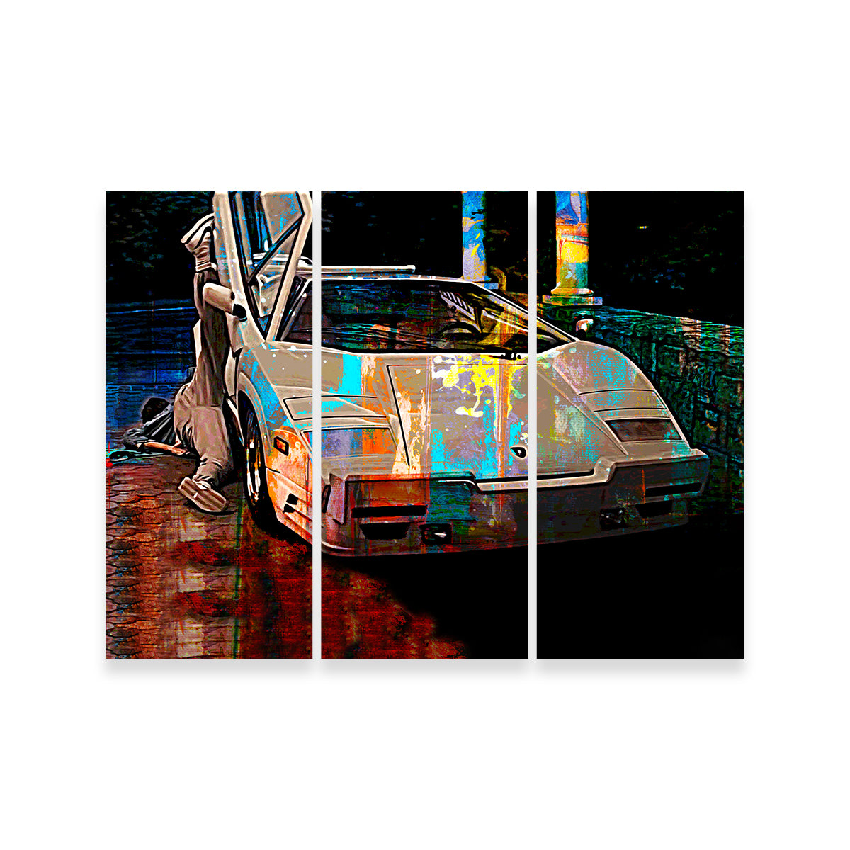 Wolf of Wall Street Lamborghini Wall Art