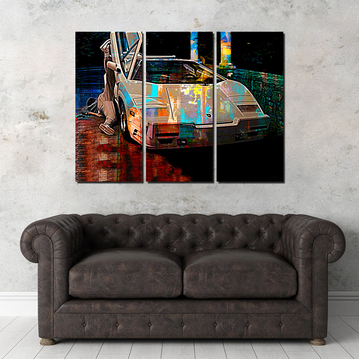 Wolf of Wall Street Lamborghini Wall Art