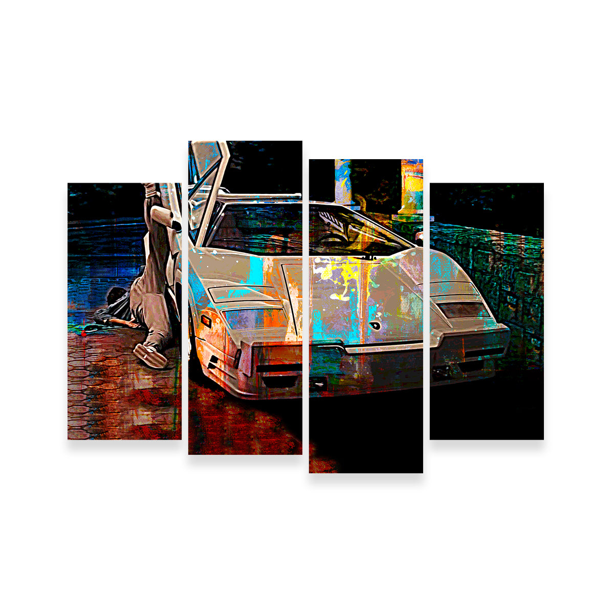 Wolf of Wall Street Lamborghini Wall Art