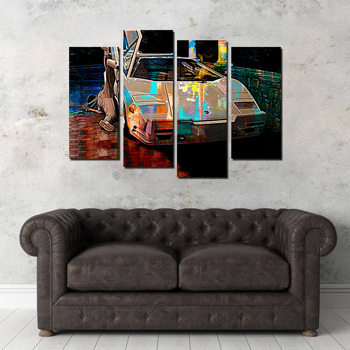 Wolf of Wall Street Lamborghini Wall Art