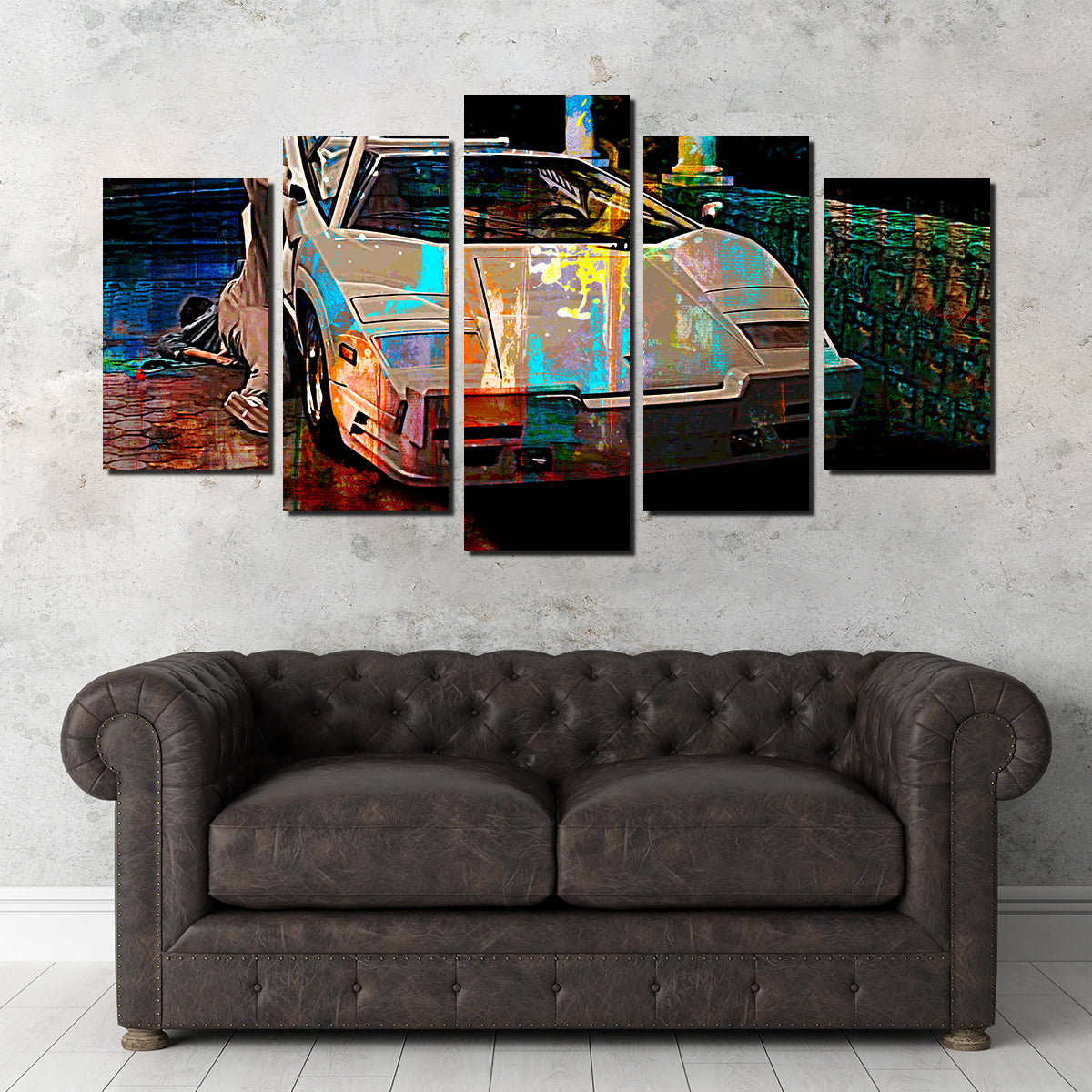 Wolf of Wall Street Lamborghini Wall Art