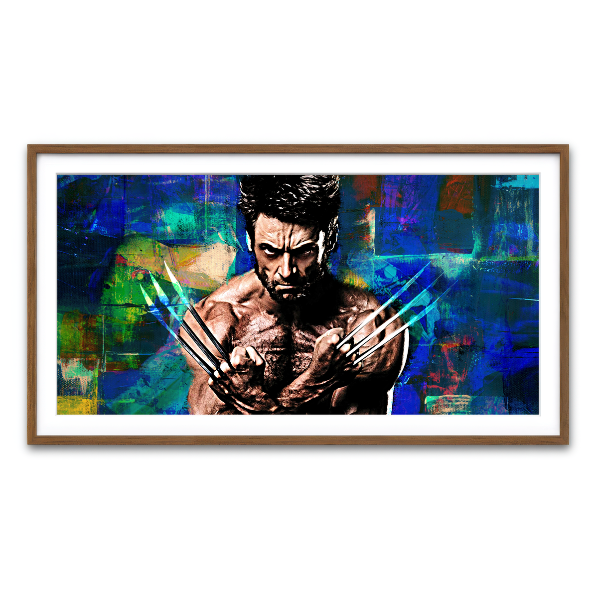 Framed Print 2x1 Walnut