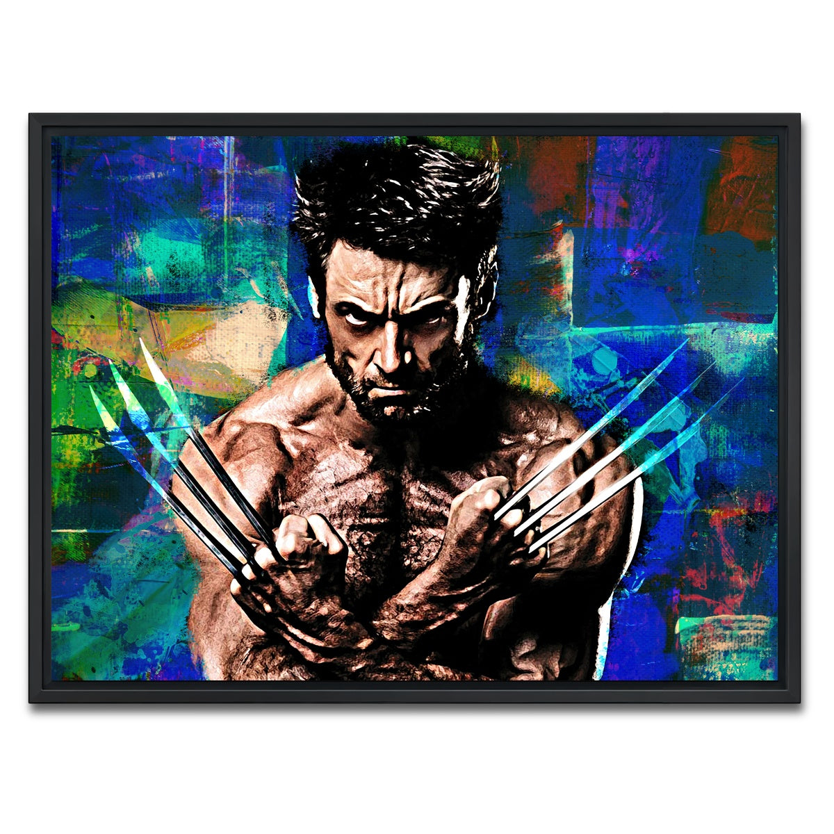 AUTO-MOCKUP WHITE | Wolverine | 1 Piece | Black Framed Canvas | group=4x3