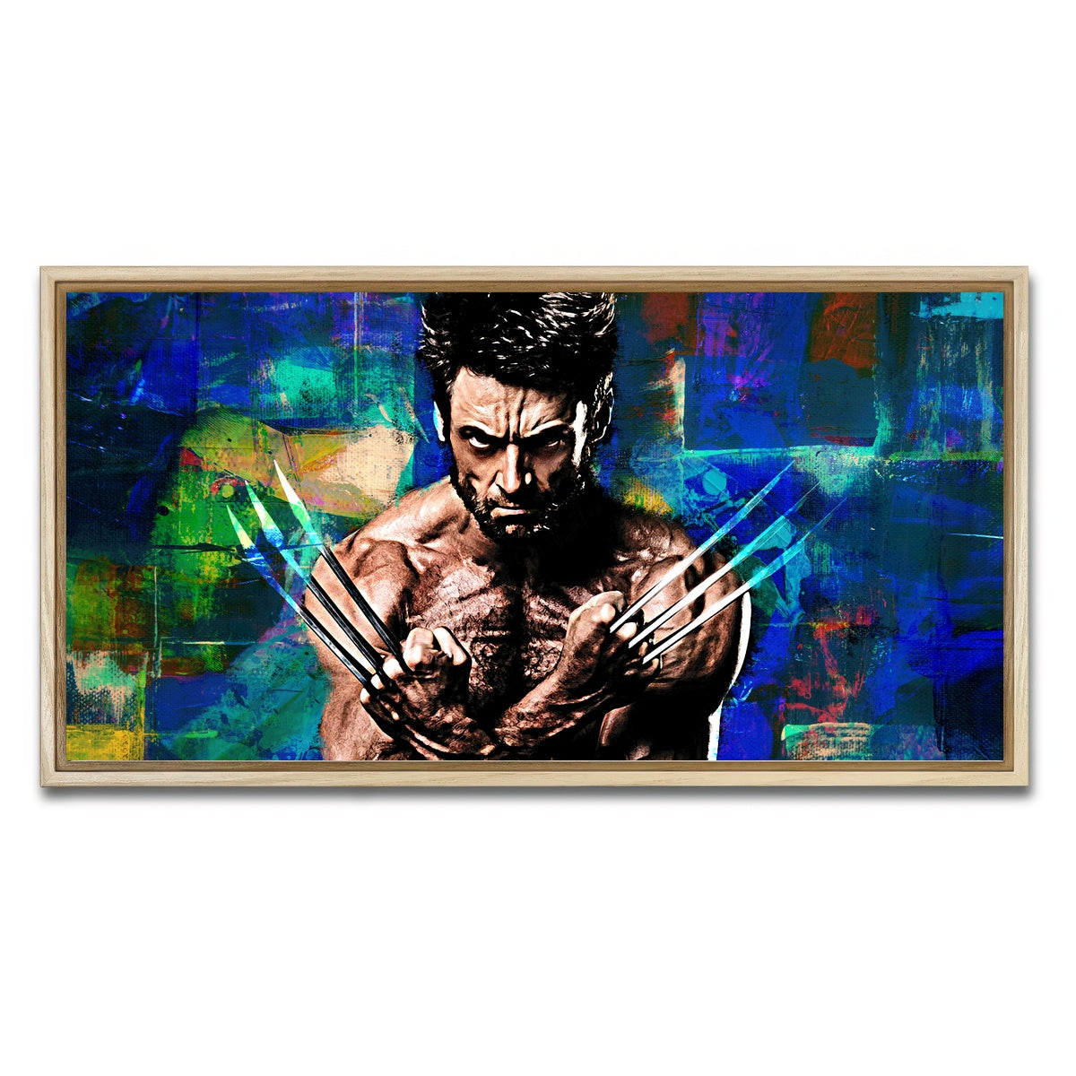 AUTO-MOCKUP WHITE | Wolverine | 1 Piece | Natural Framed Canvas | group=2x1