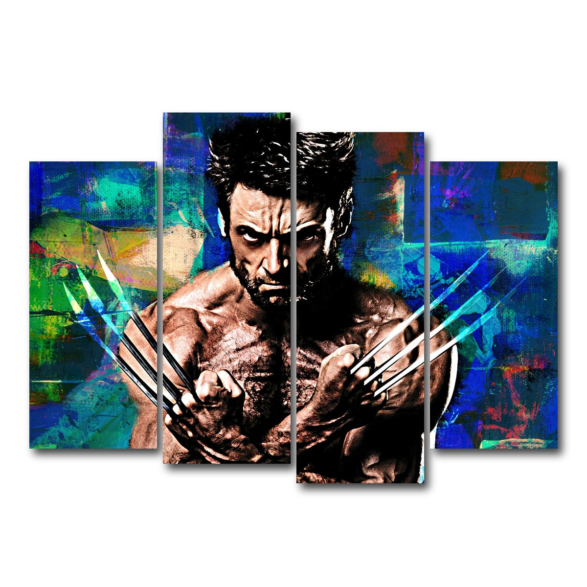 AUTO-MOCKUP WHITE | Wolverine | 4 Piece | Gallery Wrap Canvas | group=4_normal
